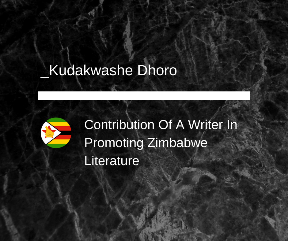 Contribution Of A Writer In Promoting Zimbabwe Literature | Kudakwashe Dhoro